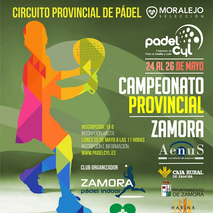 Moralejo Selección patrocina el Circuito Provincial de Pádel en Zamora.